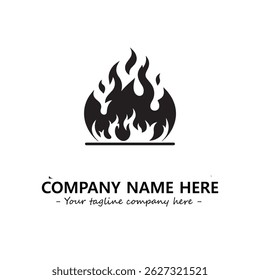 Fire Logo Company Design Illustration Vector Graphic Image