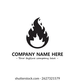 Fire Logo Company Design Illustration Vector Graphic Image