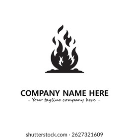 Fire Logo Company Design Illustration Vector Graphic Image