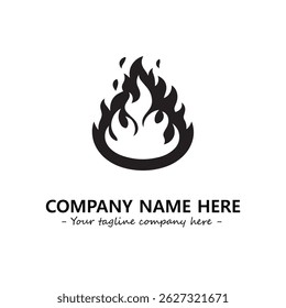 Fire Logo Company Design Illustration Vector Graphic Image