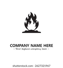Fire Logo Company Design Illustration Vector Graphic Image