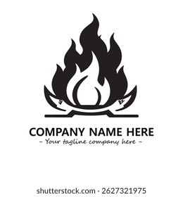 Fire Logo Company Design Illustration Vector Graphic Image