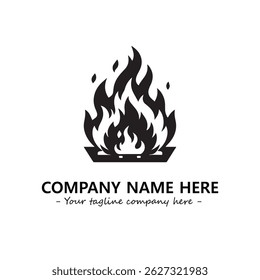 Fire Logo Company Design Illustration Vector Graphic Image