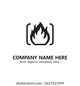 Fire Logo Company Design Illustration Vector Graphic Image