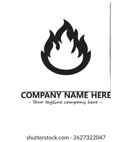 Fire Logo Company Design Illustration Vector Graphic Image