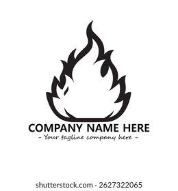 Fire Logo Company Design Illustration Vector Graphic Image