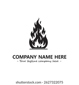 Fire Logo Company Design Illustration Vector Graphic Image