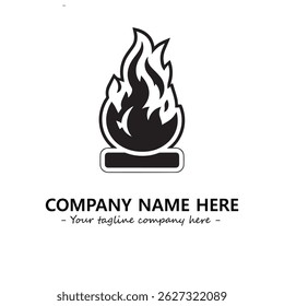 Fire Logo Company Design Illustration Vector Graphic Image