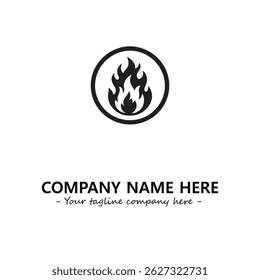 Fire Logo Company Design Illustration Vector Graphic Image