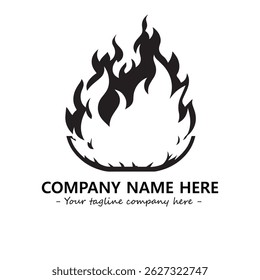 Fire Logo Company Design Illustration Vector Graphic Image