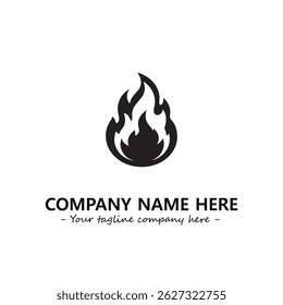 Fogo Logo Empresa Design Ilustração Vetor Imagem Gráfica
