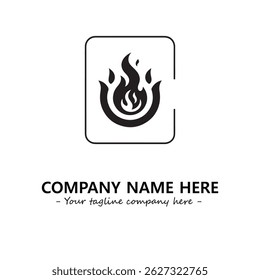 Fire Logo Company Design Illustration Vector Graphic Image