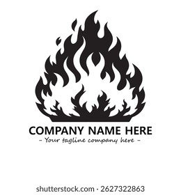Fire Logo Company Design Illustration Vector Graphic Image