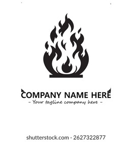 Fire Logo Company Design Illustration Vector Graphic Image