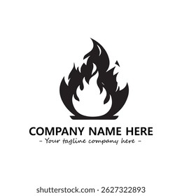 Fire Logo Company Design Illustration Vector Graphic Image