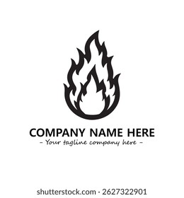 Fire Logo Company Design Illustration Vector Graphic Image