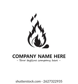 Fire Logo Company Design Illustration Vector Graphic Image