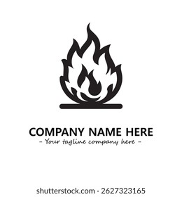 Fire Logo Company Design Illustration Vector Graphic Image