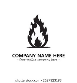Fire Logo Company Design Illustration Vector Graphic Image