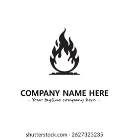Fire Logo Company Design Illustration Vector Graphic Image