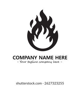 Fogo Logo Empresa Design Ilustração Vetor Imagem Gráfica