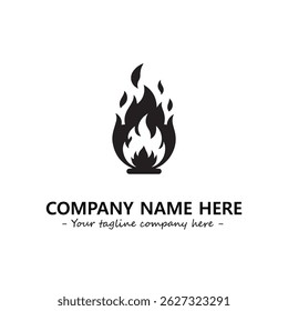 Fire Logo Company Design Illustration Vector Graphic Image