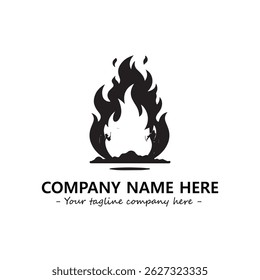 Fire Logo Company Design Illustration Vector Graphic Image