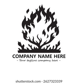 Fire Logo Company Design Illustration Vector Graphic Image