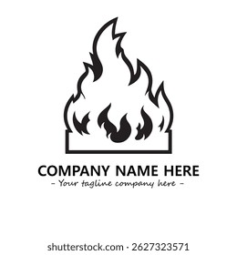 Fire Logo Company Design Illustration Vector Graphic Image