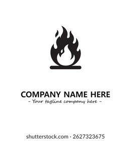 Fire Logo Company Design Illustration Vector Graphic Image