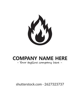 Fire Logo Company Design Illustration Vector Graphic Image