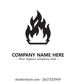Fire Logo Company Design Illustration Vector Graphic Image