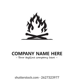 Fire Logo Company Design Illustration Vector Graphic Image