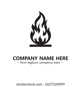 Fire Logo Company Design Illustration Vector Graphic Image
