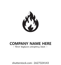 Fire Logo Company Design Illustration Vector Graphic Image