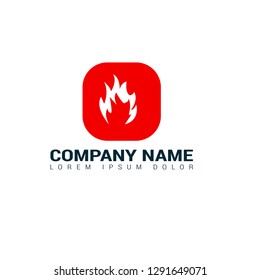 fire logo concept. Designed for your web site design, logo, app, UI