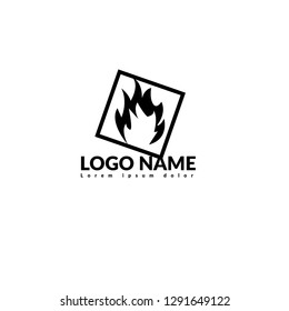 fire logo concept. Designed for your web site design, logo, app, UI