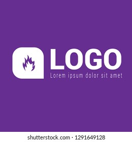 fire logo concept. Designed for your web site design, logo, app, UI