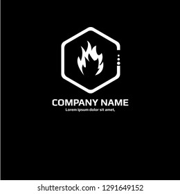 fire logo concept. Designed for your web site design, logo, app, UI