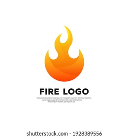 Fire logo concept, vector illustration