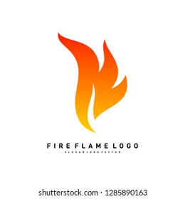 Fire Logo concept Vector. Fire leaf logo template vector