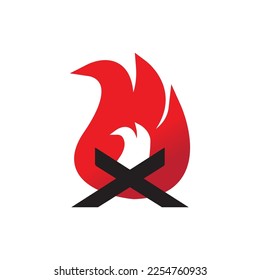 fire logo, create fire icon, burner attention icon