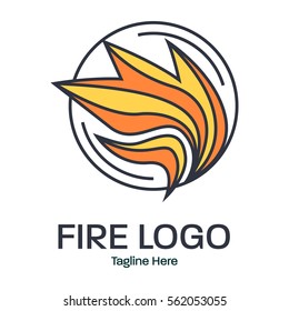 Fire logo design concept