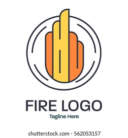 Fire logo design concept