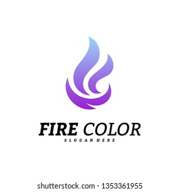 Fire Logo Design Concepts. Flame Logo Template Vector. Icon Symbol