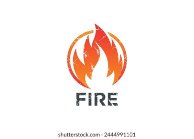 Fire logo design creative concept unique style Part 4