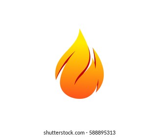 Fire Logo Design Element