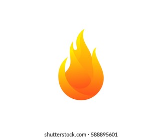 Fire Logo Design Element