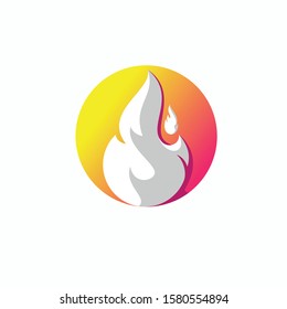 Fire Logo design Fireball hot fire