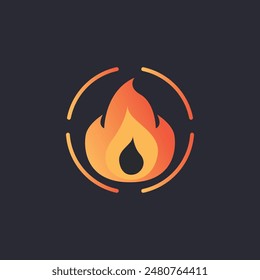 Fire Logo Design, Flame icon